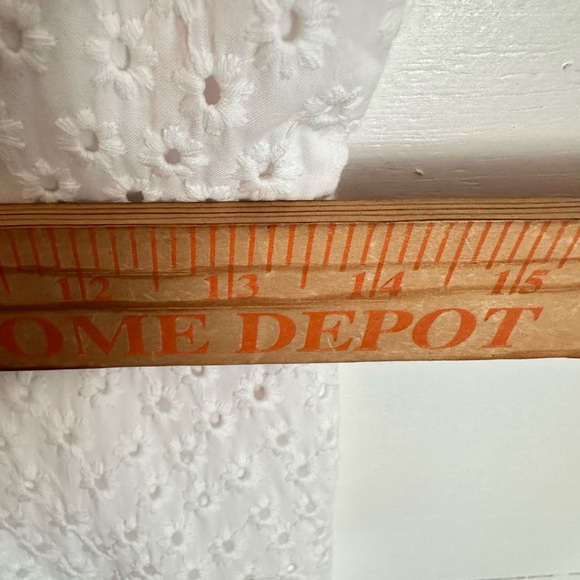 GAL MEETS GLAM 4 Judith white eyelet 100% cotton cottagecore side zip midi dress - Picture 12 of 16